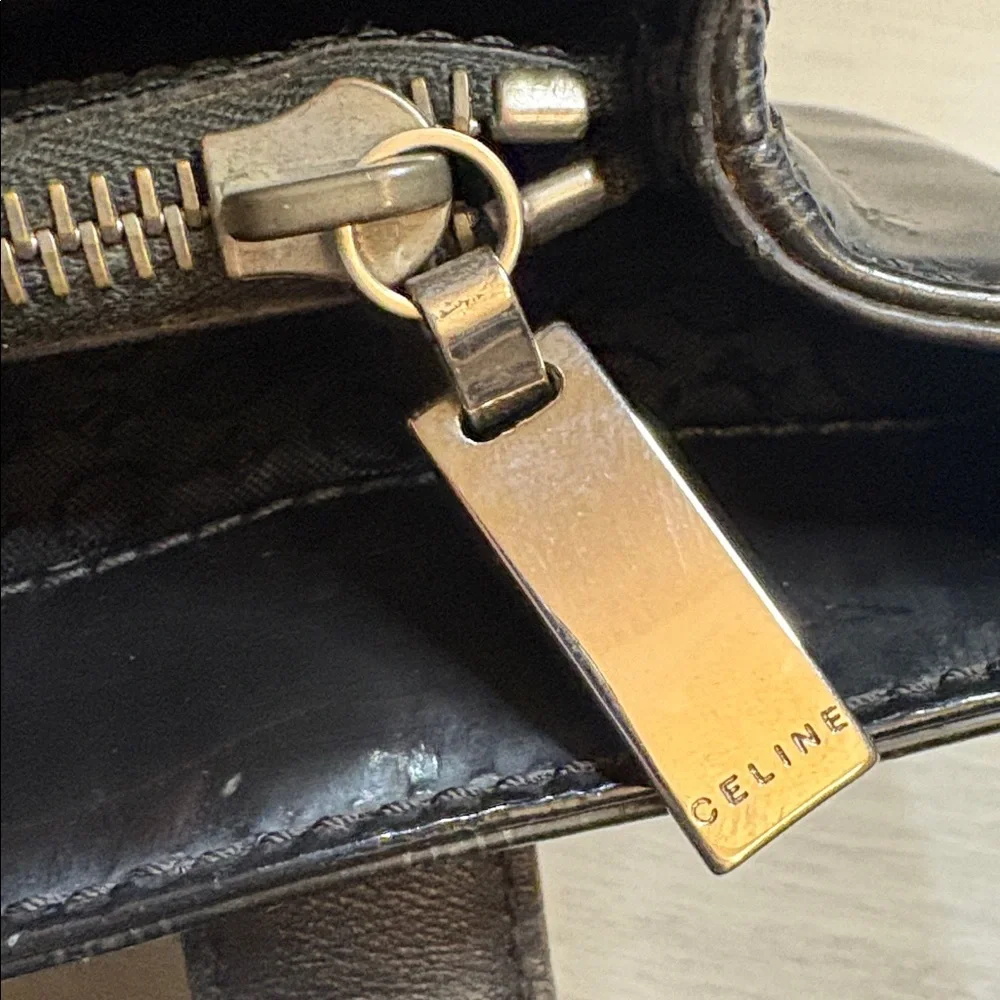 Vintage Celine Macadam PVC Mini Tote‎ – Black 11